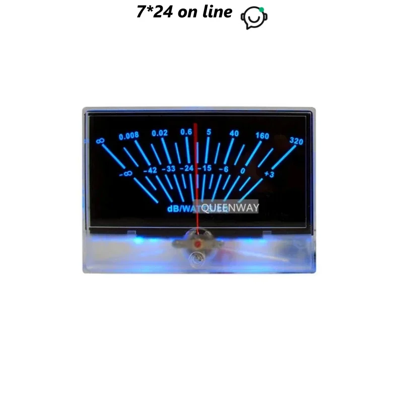 

V-027 High-precision Audio Power Preamplifier Vu Meter Db Level Header Sound Pressure Table With Backlight