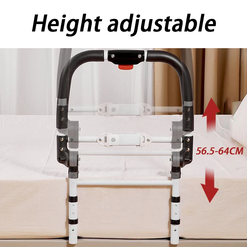 Senior Safety Rails Household Bedroom Foldable Bedside Guardrail Simple Secure Multifunctional Handrail Geriatric Furniture