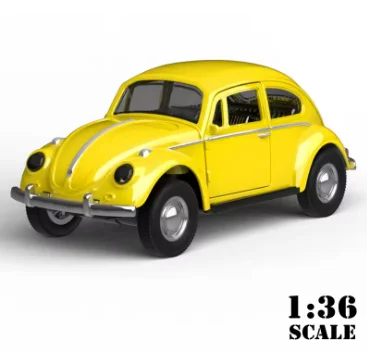 Mini Scale Diecast Metal Pull Back Action Drives Car Forward Car Model Toy for Gift/Kids