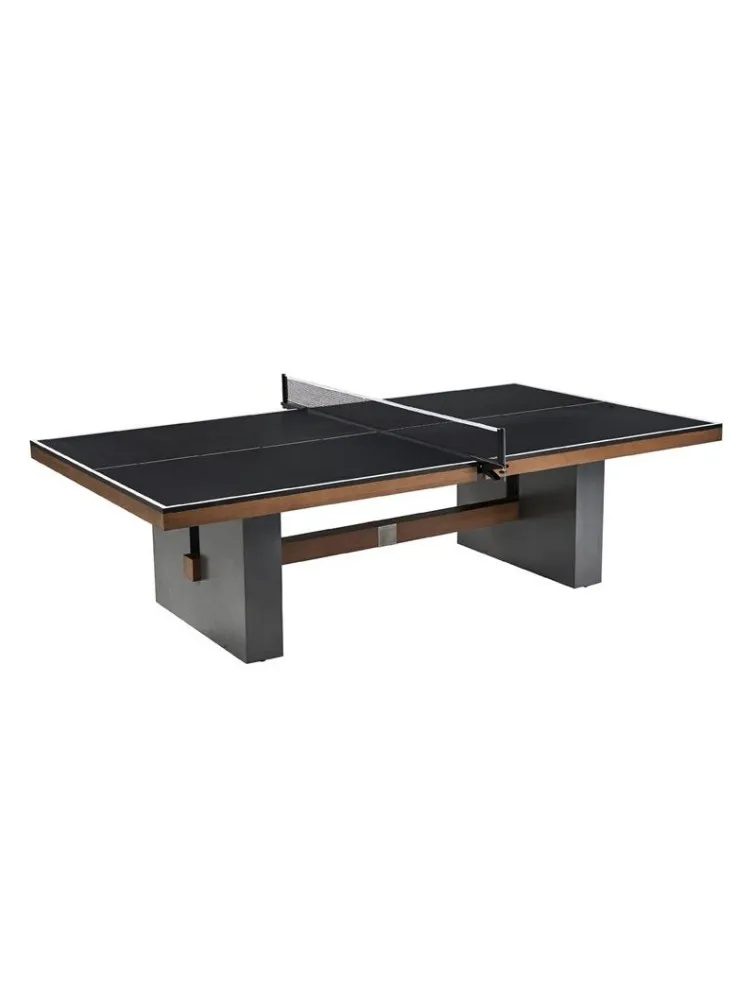 

Table tennis table standard luxury solid wood senior villa club with American antique style home entertainment multi-purpose