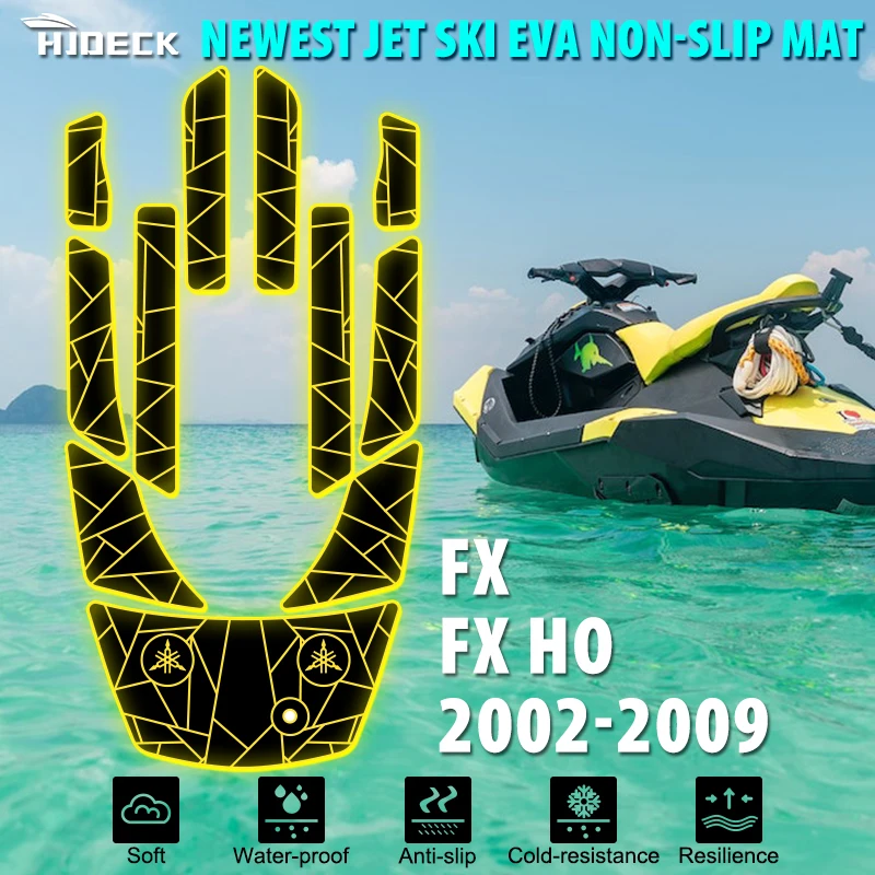 

Customized Jet Ski Mats for Yamaha FX FXHO 2002-2009, Non-Slip Motorboat Traction Mat