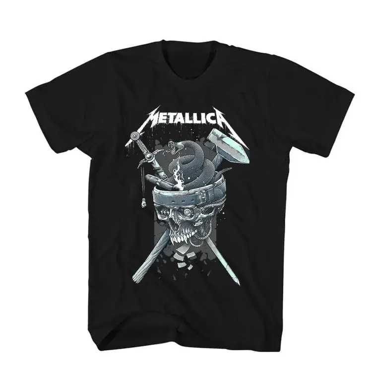 2025 MetallicaT T-shirt Heavy Metal New Album Cover Gothic Dark Rock Cotton Short Sleeve Men's and Women's T-shirt Streetwear