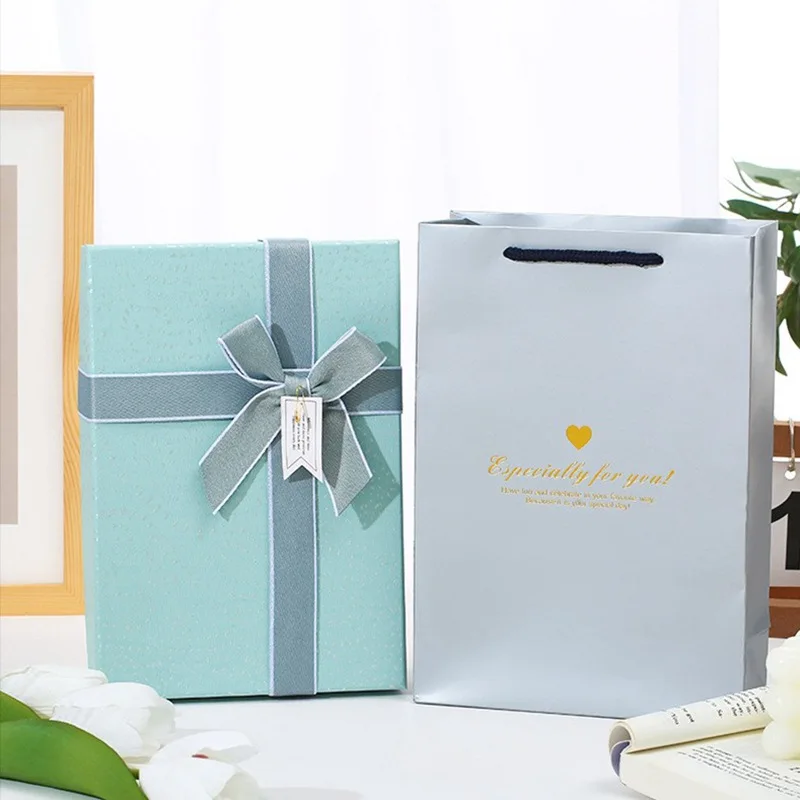 Customized Square Birthday Box Silk Scarf Packaging Box Custom Lipstick Perfume Valentine's Day Box Empty Box