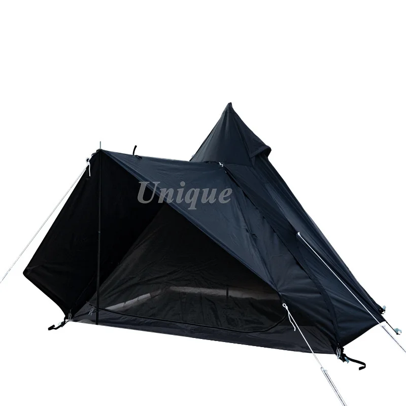 

Indian Pyramid Tent for Outdoor Camping, Sun Protection, Double Layer Rainproof Tower, Cabin, 3-4 Person