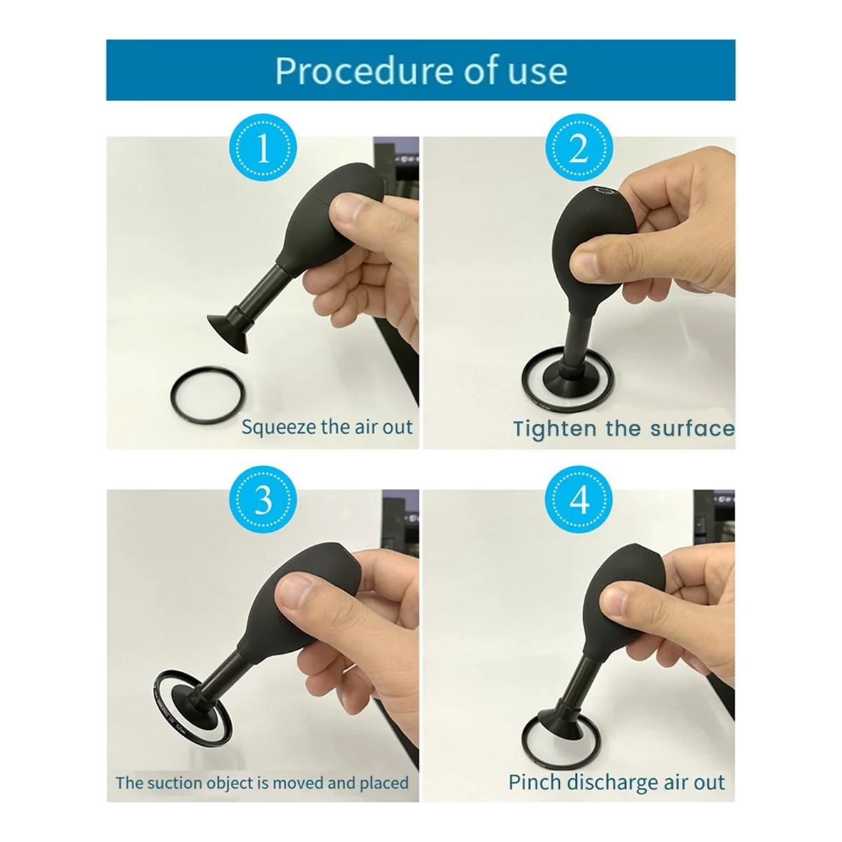 

ABJG-Eight in One Camera Lens Puller Extended Anti-Static Vacuum Suction Pen with 7 Interchangeable