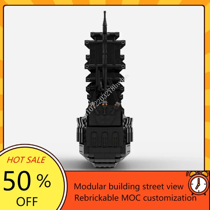 1005PCS MOC Medieval Pirate Series Pirates Black Pearl Model Building Blocks Technical Bricks DIY Creative Assembly Toys Gifts