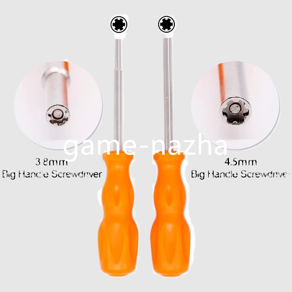 30PCS Screwdrivers 3.8mm 4.5mm Security Screwdriver Repair Tool 155mm For N64/SFC/GB/NES/NGC Open Tools Parts