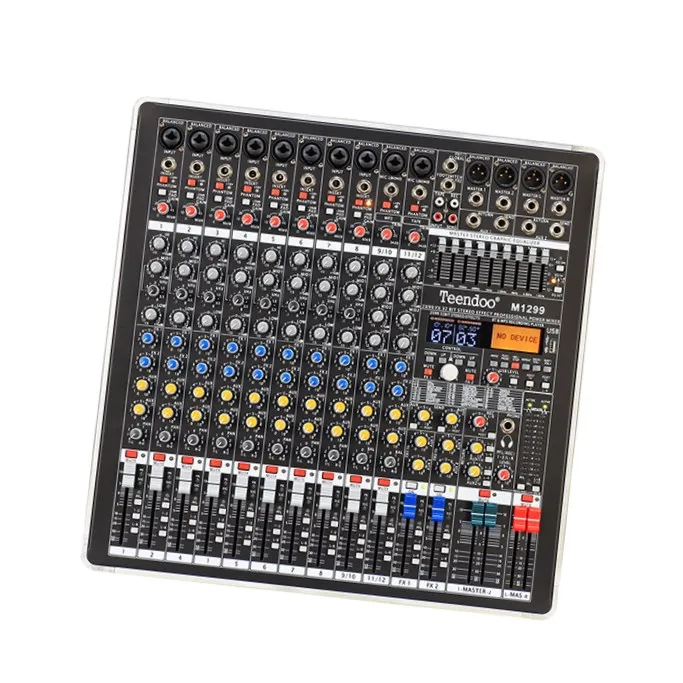 Pasokan langsung dari pabrik pengendali Mixer Digital dengan Dual 99 efek Mixer Audio profesional