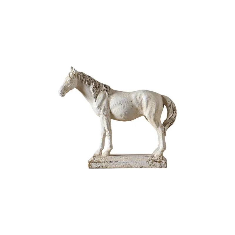 Antique and old-fashioned good meaning Mustang ornament tea room desktop decoration horse head horse success jewelry crafts