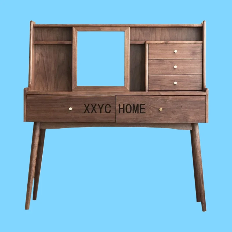 

Скандинавский деревянный туалетный столик из черного ореха, комод из массива дерева, вишневое дерево