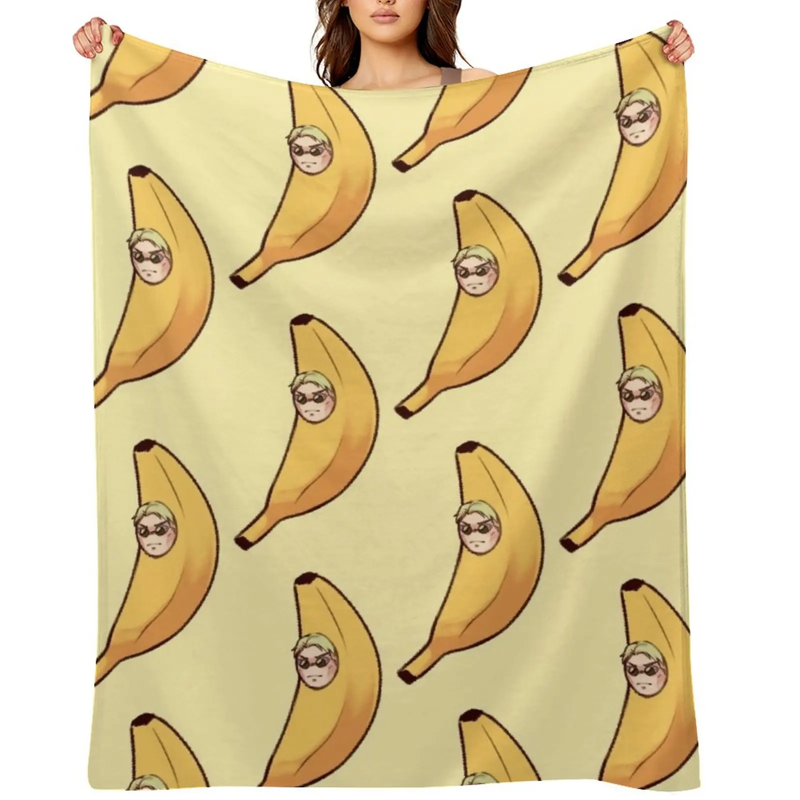 

banana nanami Throw Blanket Flannel Fabric Baby Blankets For Baby funny gift Blankets