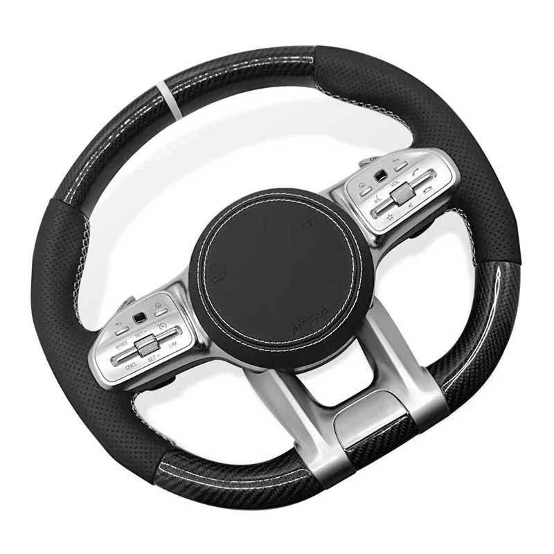 Steering Wheel for Mercedes Benz AMG A/B/C/E/S/G/V-class GLA GLC GLE GLS New Upgrade Carbon Fiber Steering Wheel Car Accessories