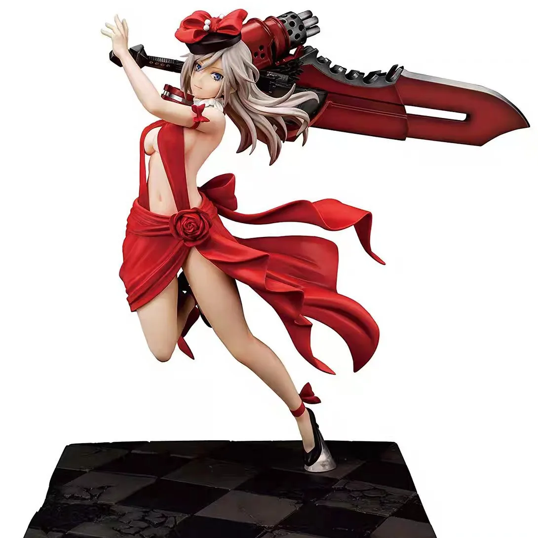 

26CM God Eater 2 Rage Burst Alisa Battle Beautiful Girl Anime Handmade Action Figures Desktop Case Decoration Ornament Gift