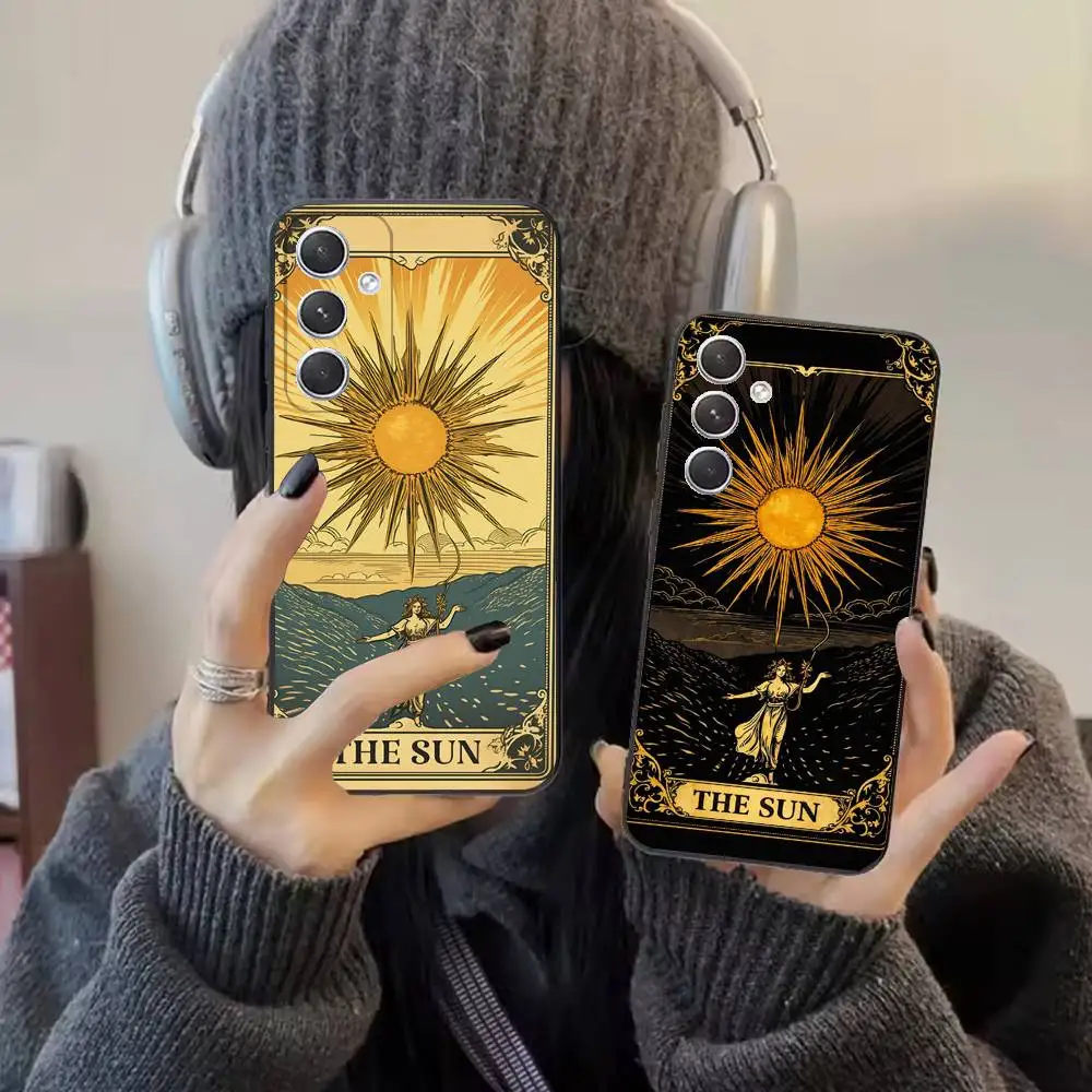 

Tarot Phone Case For Samsung S25,S24,S21,S22,S23,S30,Ultra,S20,Plus,Fe,Lite,Note,10,9,5G Black Cover