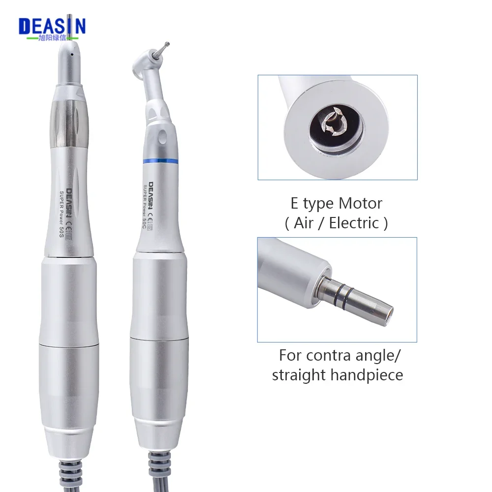 Dental Lab Equipment Polisher Micromotor Hand piece Contra Angle And Straight High Speed 50 000rpm Electric Grinder Brushless