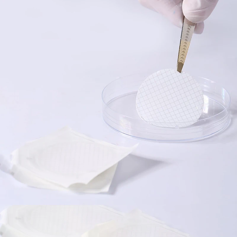 Picture 5: 100PCS Membrane Filter Sterile MCE Gridded  47mm 0.45μm Hydrophilic Filter Laboratory Funnel Vacuum Pump Accessories