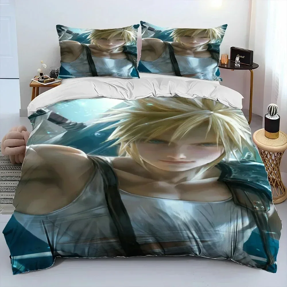 3D Print Final Fantasy Series Games Comfortable Duvet Cover Pillowcase Bedding Set Children Bedroom Decoration Home Textile