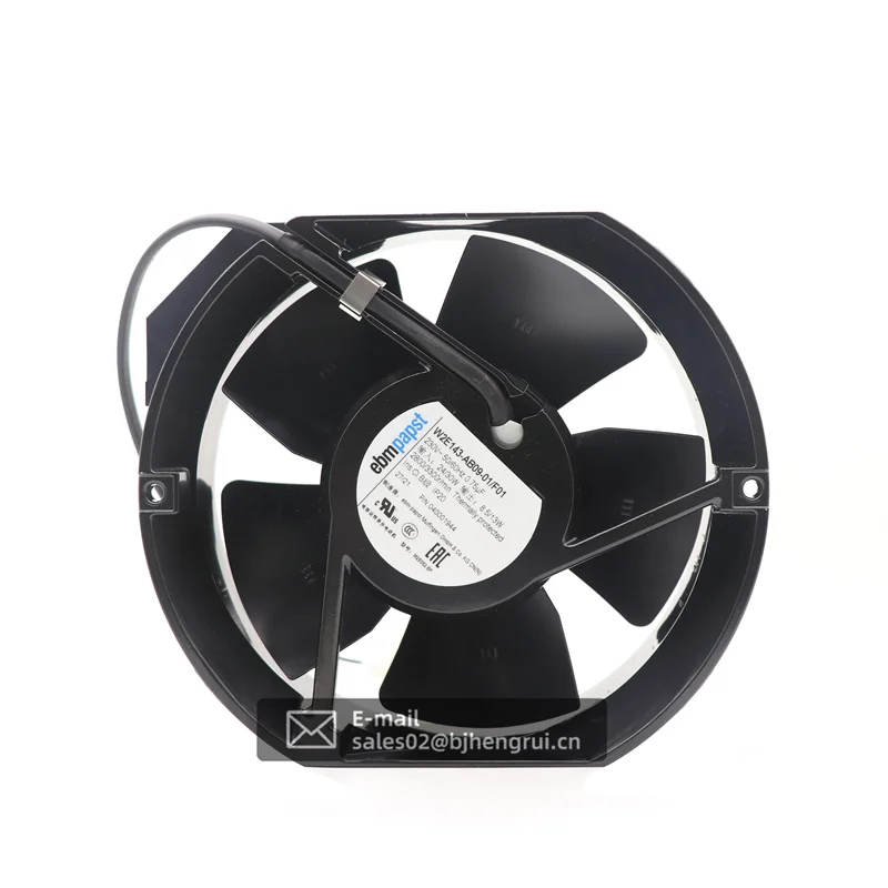 Original ebmpapst W2E143-AB09-01/F01 17251 230V 0.12A High-Temperature Resistant Cabinet Cooling Fan for Electrical Power Unit