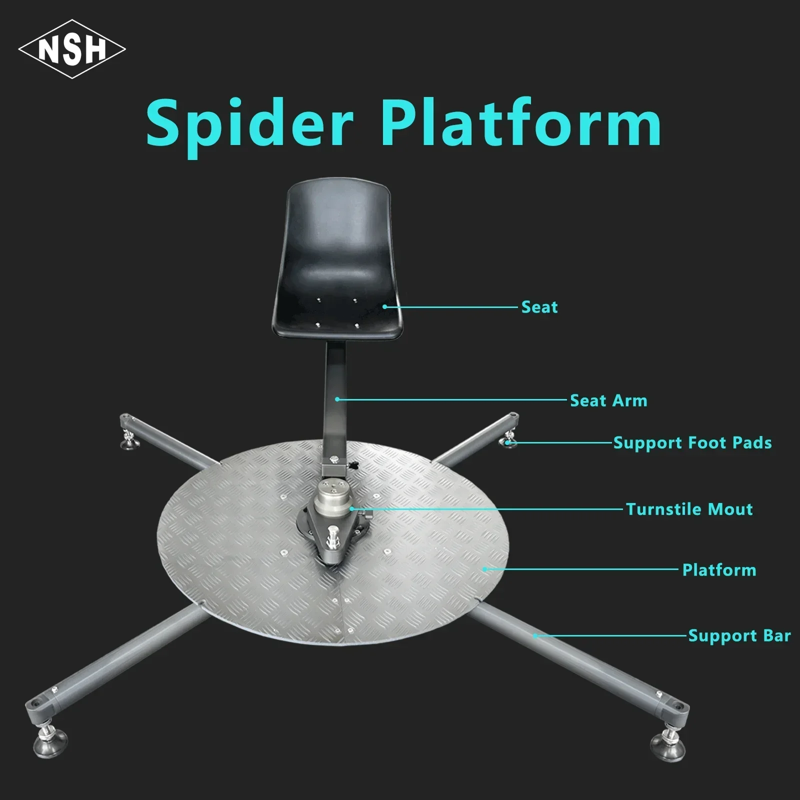 NSH Spider Platform Camera Accessories 360 Degree Slow Motion Rotating Turntables Camera Slider