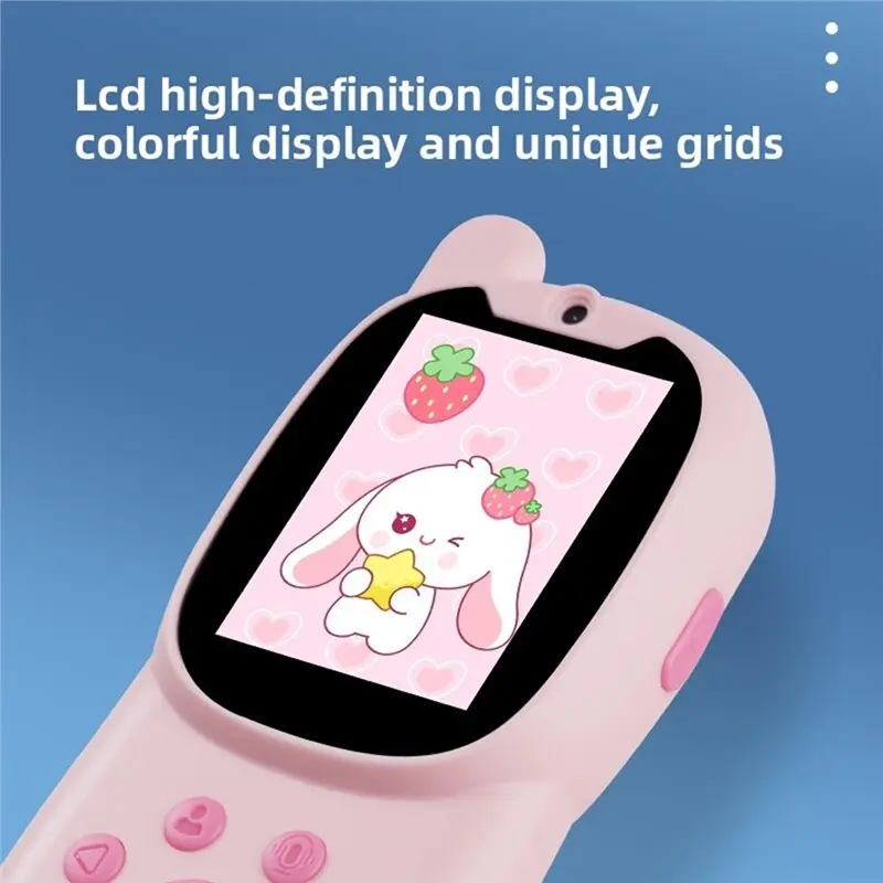 MACH-Video Walkie Talkies Mini Cute Bidirectional Intercom Long Battery Life LCD Screen Display