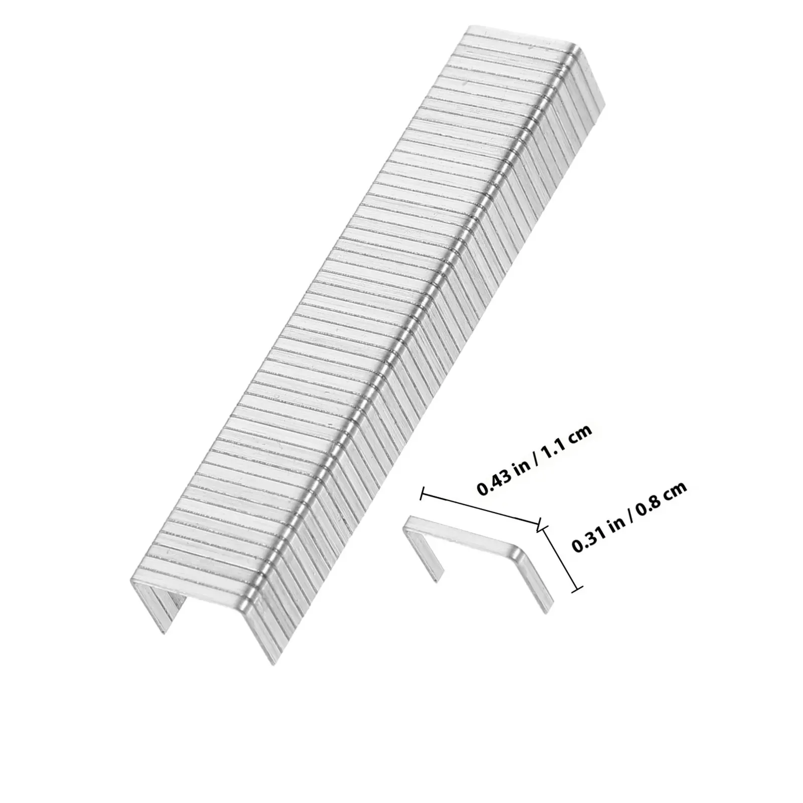 1000Pcs Pneumatic Staple Gun Staples Narrow Crown Flat Type Metal Staples for Woodworking Tools Repair Brad Nails
