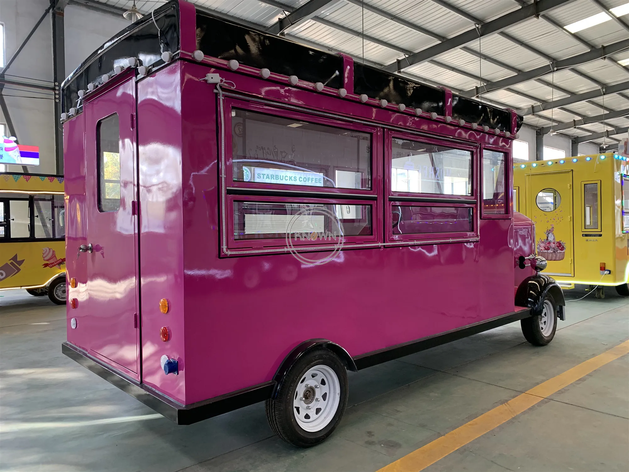 Одобренный CE электрический грузовик для еды на продажу, Европа, ретро, торговая тележка для пиццы, мороженого, мобильный винтажный уличный кухонный киоск для общественного питания