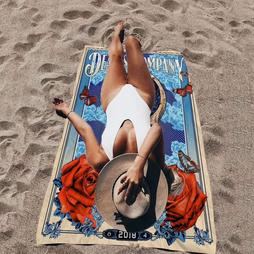 The Grateful Dead Bath Towel Microfiber Soft Water Absorbing Breathable For Girl Kids Decorative Cartoon Beach Towel