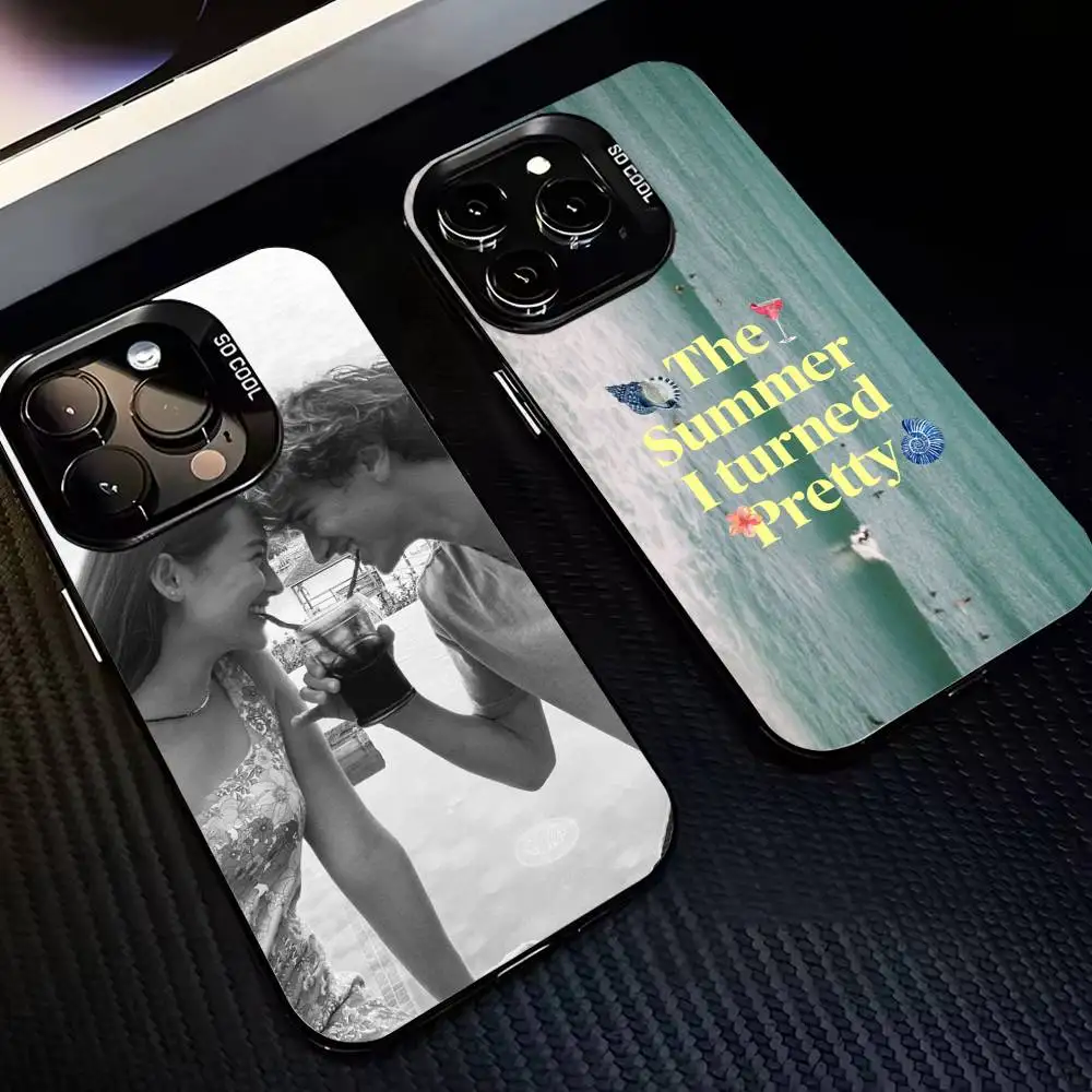 

The Summer I Turned Beautiful Phone Case For iPhone16 15 14 13 12 Pro Max Grey Black Matte Laser Metallic Aurora Funda