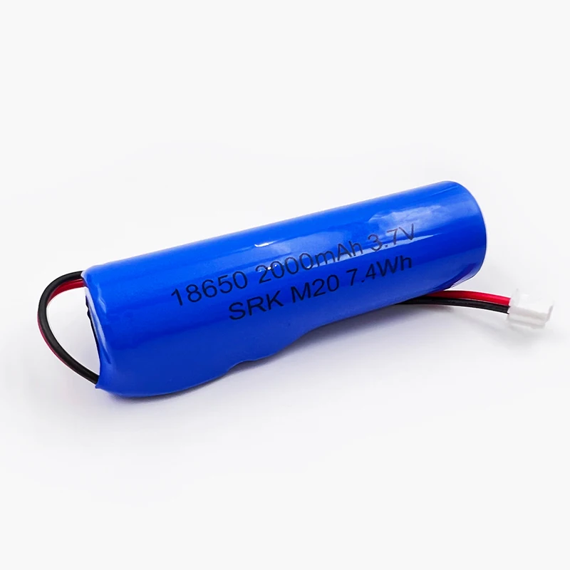 3.7V Lithium Battery Pack 18650 2000mAh for Fishing LED Light Bluetooth Speaker Emergency DIY batteries