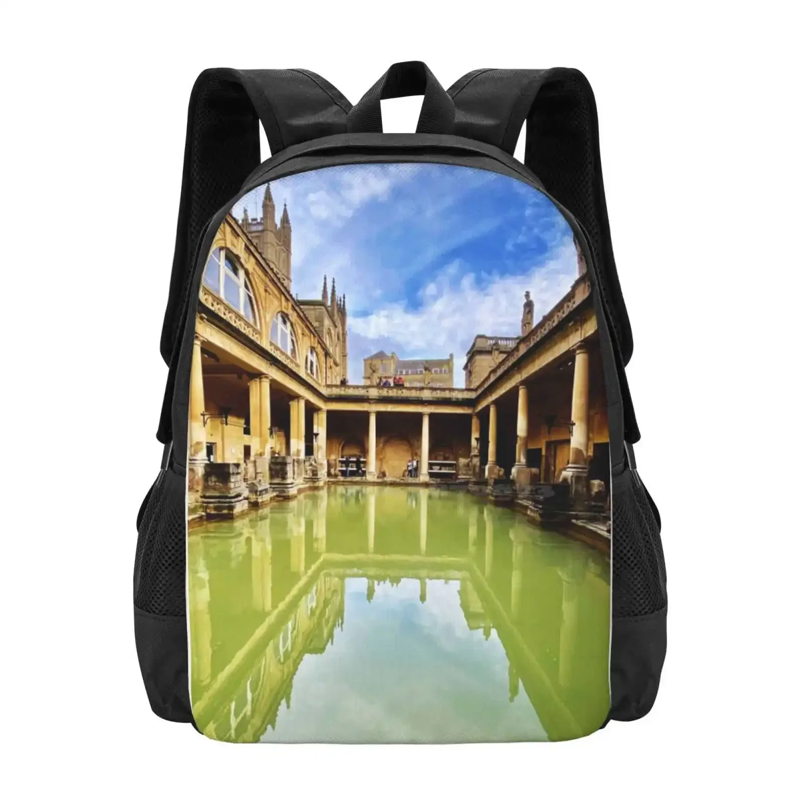 

The Roman Baths, Bath City Centre Building, Architecture Photography, English Historic Town, Vertical Columns, Ancient Roman