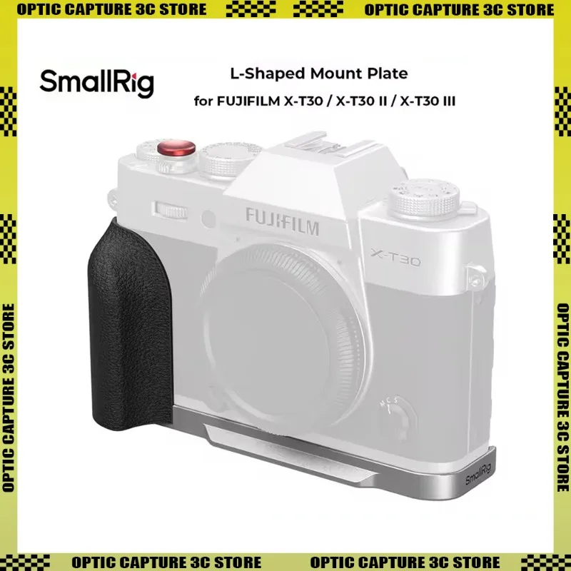 

SmallRig L-Shaped Mount Plate with Silicone/wood Handle for FUJIFILM X-T30 / X-T30 II / X-T30 III with Shutter Button 5663-5668