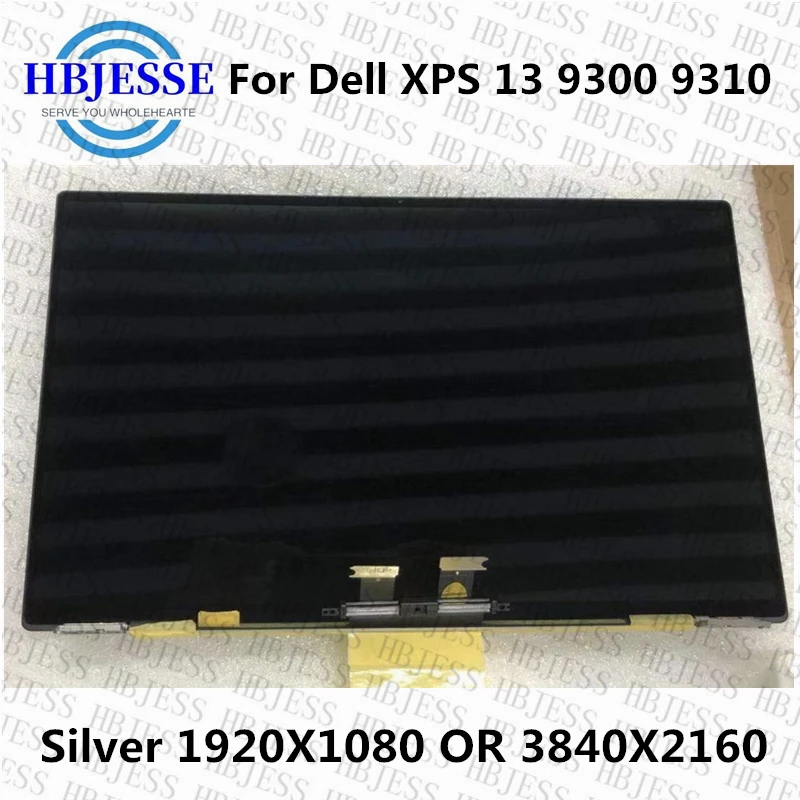 

Original 13.4" For Dell XPS 13 9300 9310 LCD Screen Touch Assembly P117G P117G001 1920X1080 FHD 3840X2400 4K+ Silver Tested