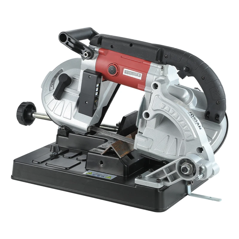 

Automatic multi-function portable desktop handheld band saw 220V small multi-angle metal steel sawing machine