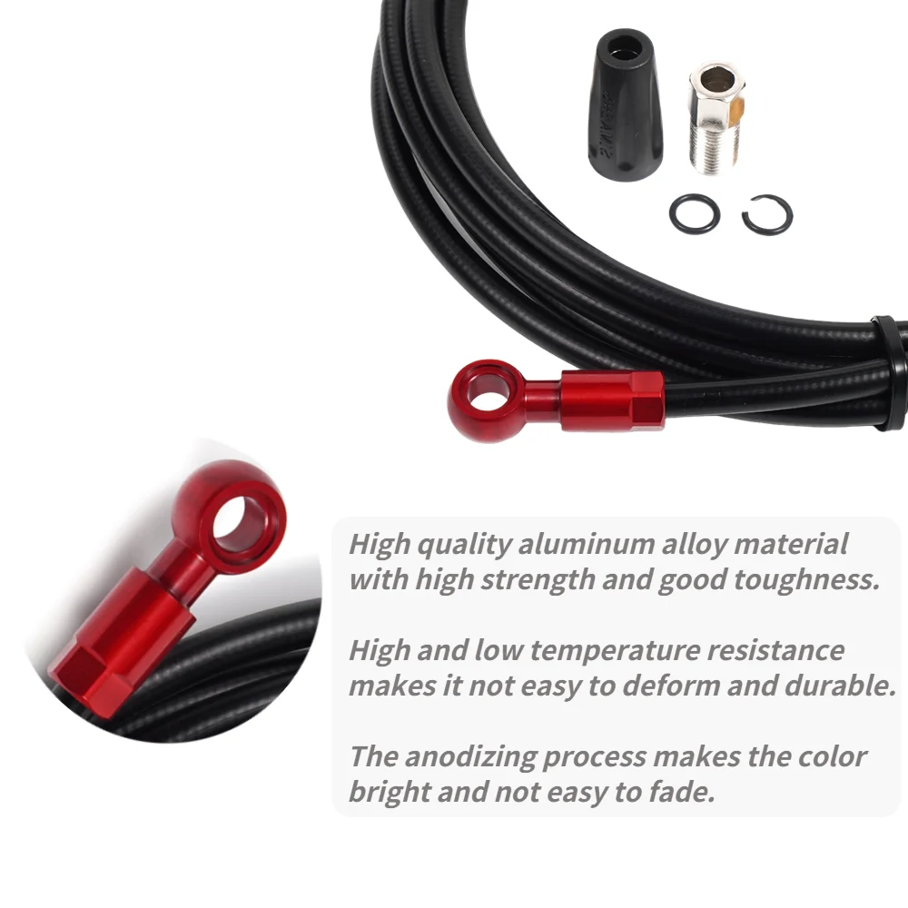CNC Fahrrad Hydraulische Brems Schlauch Kit 5mm * 2M Radfahren Öl Bremsen Rohr Kabel Für SLX XT XTR DEORE BH90 BH59 SHIMANO Fahrrad Brems Schlauch – Detail 2