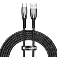 Baseus Glimmer 100W USB-A/USB-C 2m 480 Mb/s Black Fast Charging Cable