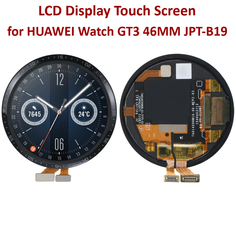 

Original LCD Screen for Huawei Watch GT 3 46mm JPT-B19 Dual Cable Edition GT3 Smart Watch LCD Screen Parts Replacement Repair