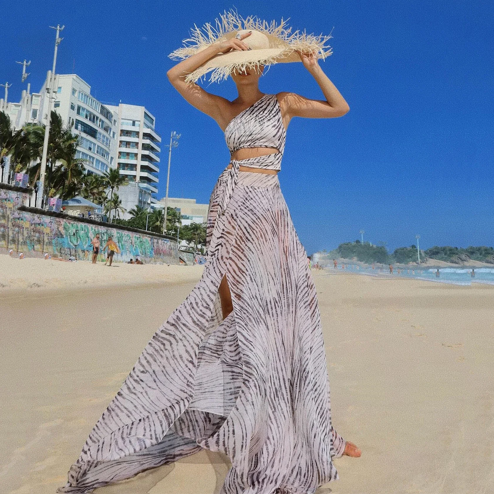 Ein-Schulter-Badeanzug mit Vertuschung, Damen-Bademode, 2025, sexy Bikinis, weiblicher Biquini, Ausschnitt, Badeanzüge, Bodysuit, Kleid, Strandmode