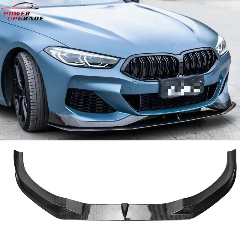 

For BMW 8 Series G14 G15 G16 Carbon Fiber AC Style Front Bumper Chin Lip Spoiler Lips Protection Cover Trim Kit