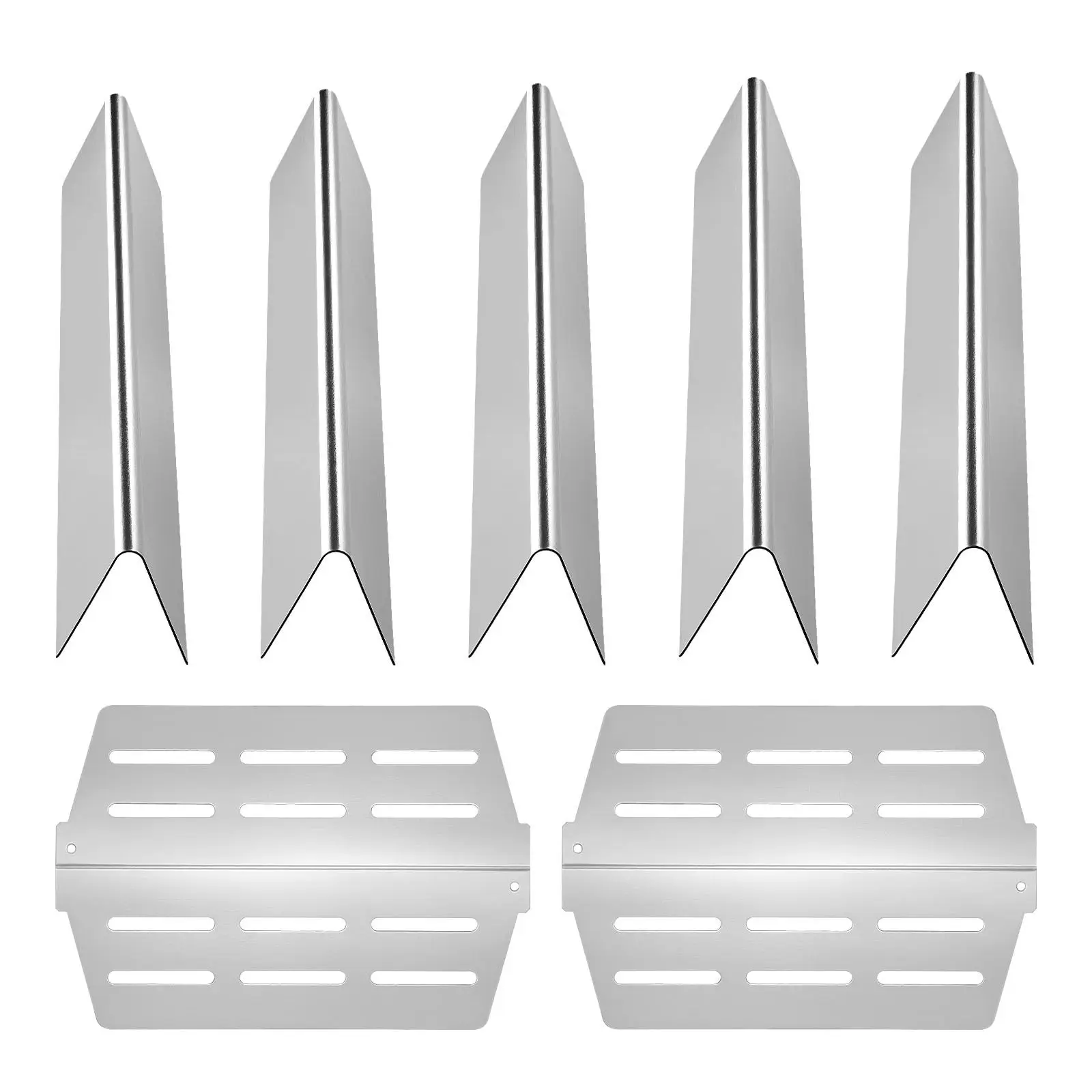 Flavorizer Bars and Heat Deflectors, 17 inch Grill Replacement Part, for Weber Genesis 300 Series, Including E310 E320 E330 S310