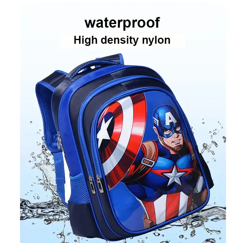 Marvel Avengers Anime Backpack Iron Man Captain America Cartoon Children Backpacks Spiderman Student Water Proof School Backpack