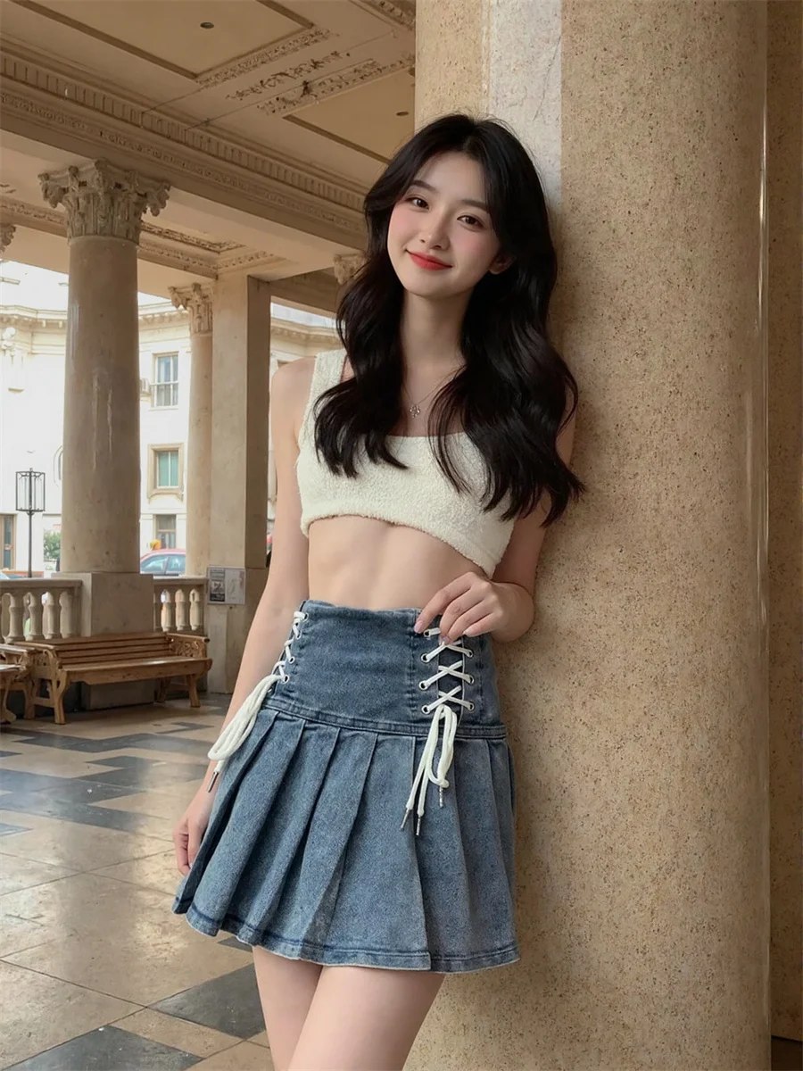 Plissierte Miniröcke für Damen, künstlerisch, Boho-Fransen, einzigartig, fließend, Festival, Urlaub, Falten, geschichtet, Patchwork, Neuheit, Elastizität