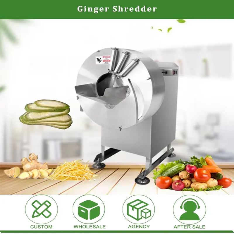 

Root Vegetable Slicer Slicing Machine Ginger Julienne Machine Cutter Carrot Potato Bamboo Slicing Shredding Machine