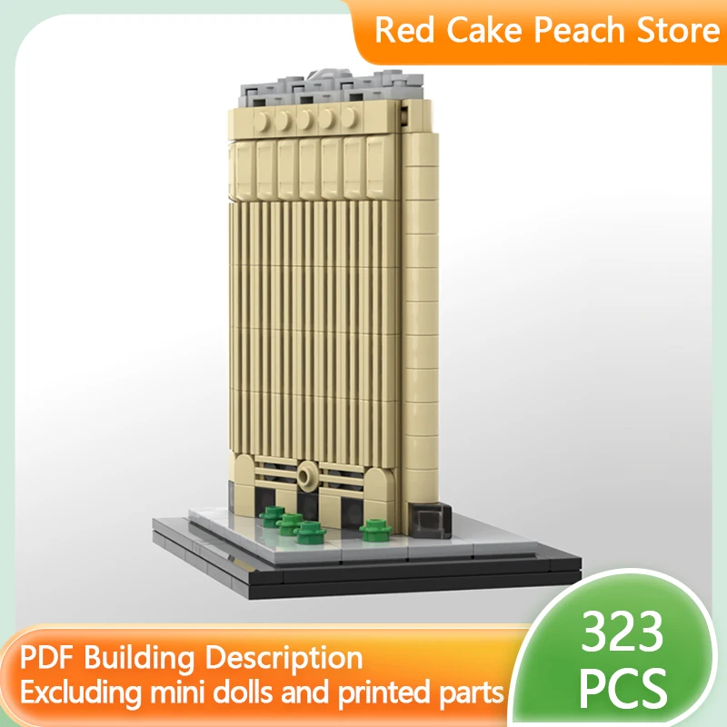 

City Street View Model MOC Building Bricks Triangular Skyscraper Modular Technology Children Holiday Gifts Assemble Toys Suit