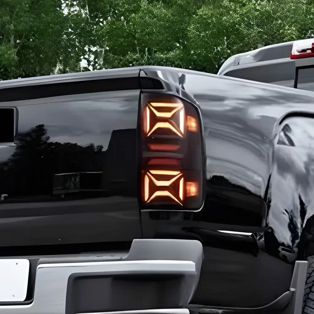 

Автомобильные задние фонари в сборе для GMC Sierra 2014-2018, светодиодные автоматические задние фонари, обновление, мигающий сигнальный светильник, инструменты, аксессуары