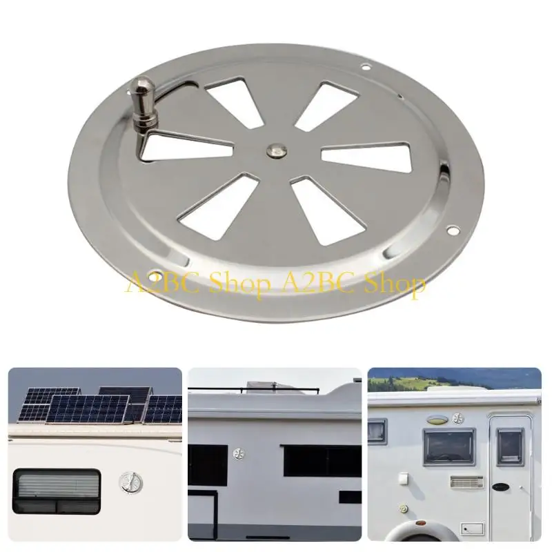 A2BC 5Inch Or 6Inch Stainless Steel Yacht Vent Grille With Smooth Manual Operation