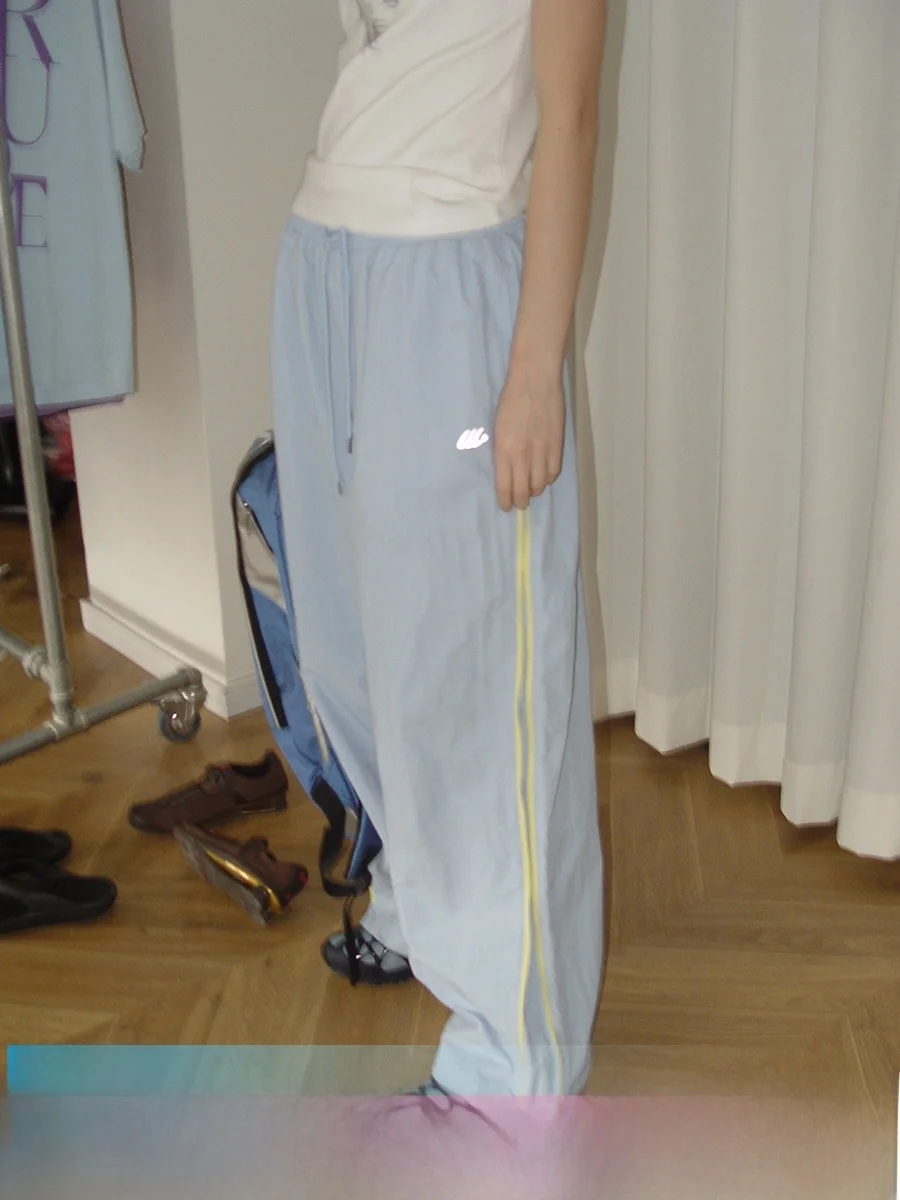 Al aire libre ligero a prueba de viento cremallera Qui Dry deportes Casual Dstring pantalones primavera paracaidista pantalones sueltos de mujer Trou...