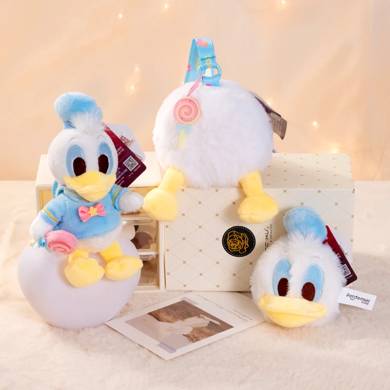 Disney Donald Duck Small Pendant Plush Toys Cartoon & Cute Anime Doll keyring Children\'s Toy Backpack Pendant Birthday Gifts