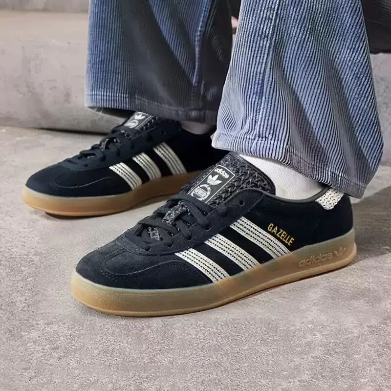Adidas Tricolor T-Head Women's Shoes - GAZELLE - Vintage American Classic Moral Training Shoe - JI2755