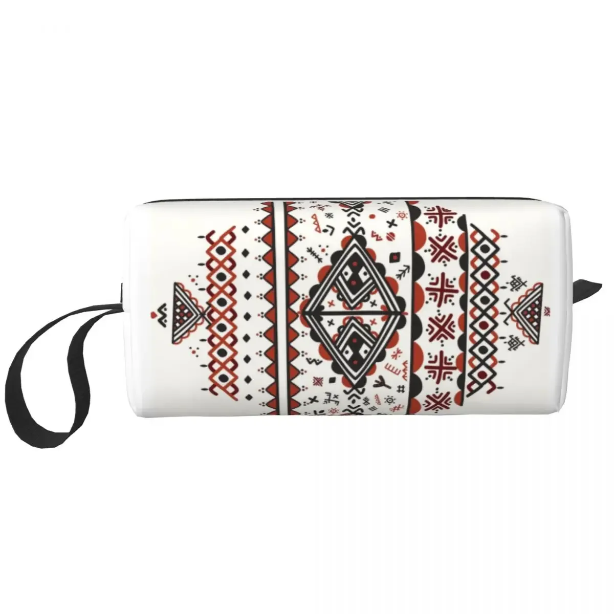 

Kabyle Amazigh Pattern Makeup Bag Women Travel Cosmetic Organizer Cute Berber Art Symbol Storage Toiletry Bags Dopp Kit Case Box