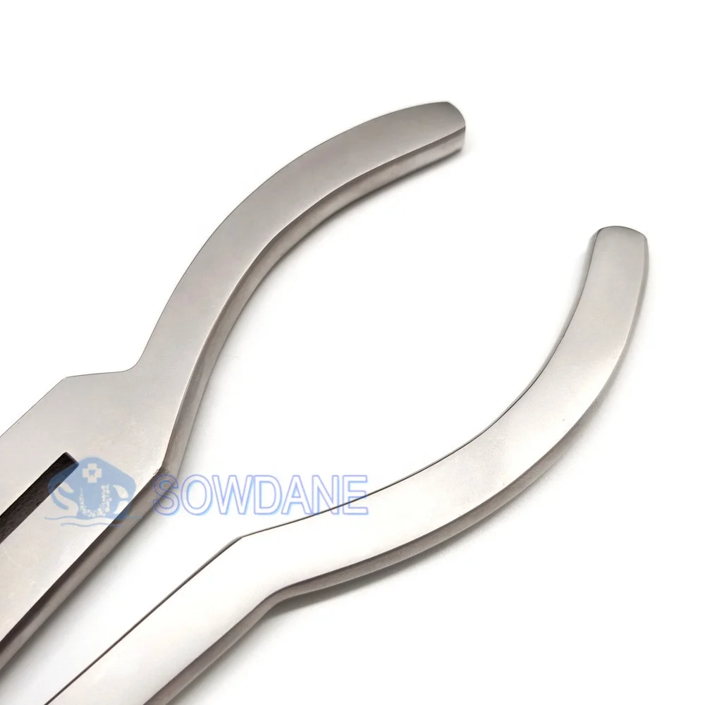 مختبر العاج المطاط السد لكمة الملقط أداة العاج لكمة كماشة مختبر الفولاذ أداة #6